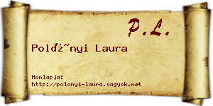 Polónyi Laura névjegykártya